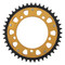 Supersprox - Steel & Aluminum Gold Stealth sprocket, 43T, Chain Size 530, RST-1800-43-GLD