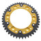 Supersprox - Steel & Aluminum Gold Stealth sprocket, 44T, Chain Size 520, RST-1308-44-GLD