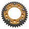 Supersprox - Steel & Aluminum Gold Stealth sprocket, 38T, Chain Size 520, RST-743-38-GLD