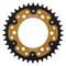 Supersprox - Steel & Aluminum Gold Stealth sprocket, 38T, Chain Size 520, RST-735-38-GLD