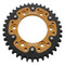 Supersprox - Steel & Aluminum Gold Stealth sprocket, 38T, Chain Size 520, RST-735-38-GLD