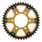Supersprox - Steel & Aluminum Gold Stealth sprocket, 44T, Chain Size 520, RST-478-44-GLD