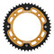 Supersprox - Steel & Aluminum Gold Stealth sprocket, 46T, Chain Size 428, RST-898-46-GLD