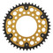 Supersprox - Steel & Aluminum Gold Stealth sprocket, 44T, Chain Size 520, RST-735-44-GLD