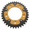 Supersprox - Steel & Aluminum Gold Stealth sprocket, 36T, Chain Size 520, RST-743-36-GLD