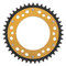 Supersprox - Steel & Aluminum Gold Stealth sprocket, 43T, Chain Size 520, RST-301-43-GLD