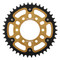 Supersprox - Steel & Aluminum Gold Stealth sprocket, 42T, Chain Size 525, RST-1489-42-GLD