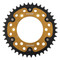 Supersprox - Steel & Aluminum Gold Stealth sprocket, 40T, Chain Size 520, RST-735-40-GLD