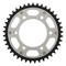 Supersprox - Steel & Aluminum Sliver Stealth sprocket, 41T, Chain Size 520, RST-735-41-SLV