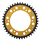 Supersprox - Steel & Aluminum Gold Stealth sprocket, 43T, Chain Size 520, RST-808-43-GLD