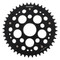 Supersprox - Steel & Aluminum Black Stealth sprocket, 44T, Chain Size 525, RST-736525-44-BLK