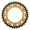 Supersprox - Steel & Aluminum Gold Stealth sprocket, 46T, Chain Size 525, RST-1307-46-GLD