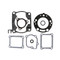 Vertex High Compression Top End Gasket Kit 812237 for Honda CR125R 00-02