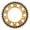 Supersprox - Steel & Aluminum Gold Stealth sprocket, 43T, Chain Size 520, RST-1793-43-GLD