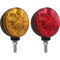 12V Red & Amber Tiger Lights LED Flashing Light 4 1/8" Dia. Flood/Flashing Off-Road Light