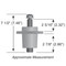 Stens Spindle Assembly 285-334 for Scag SFW36-16BV, SFW48-16BV 461950