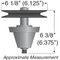 Stens Spindle Assembly for Cub Cadet 918-04822B , 285-868