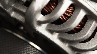 Close up of alternator