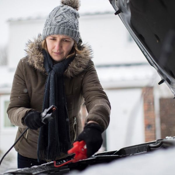 Jump starting car battery