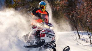 Snowmobile rider