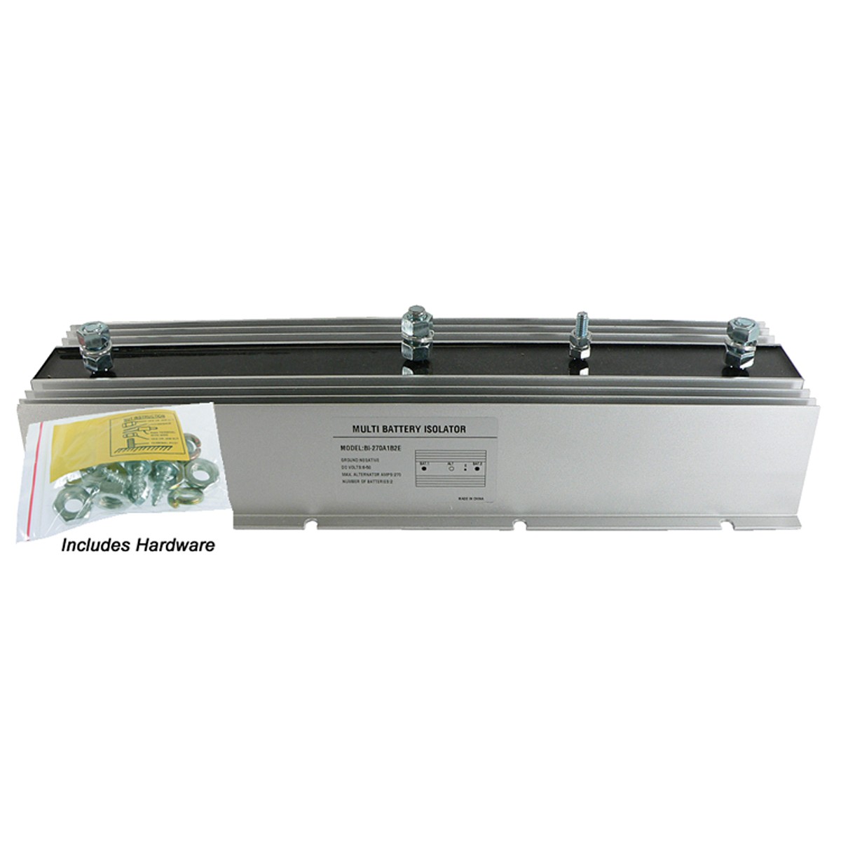 2 BATTERY ISOLATOR 270 AMP HEAVY DUTY with Exciter - Marine, RV