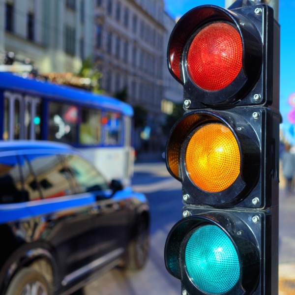 Car at stoplight