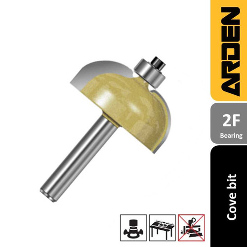 ARDEN Cove Router Bit with Bearing