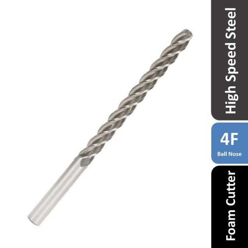 Extra Long XPS Styrofoam Cutters Spiral BALL NOSE Up Cut HSS
