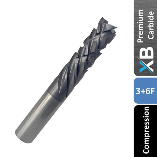 XB 3+6 Flute Compression Cutter Router Bit