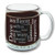 Personalized 13oz glass coffee cup with recipients name and a custom word puzzle of up to 15 words Personalized 13oz glass coffee cup with recipients name and a custom word puzzle of up to 15 words
