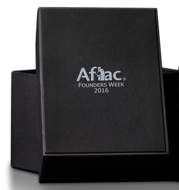 Employee recognition award gift box