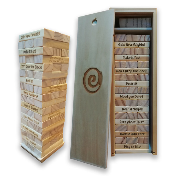 Custom engraved jenga blocks