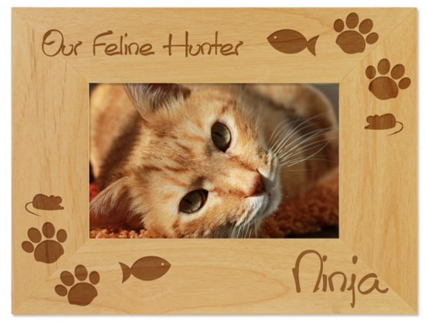 Personalized cat frame