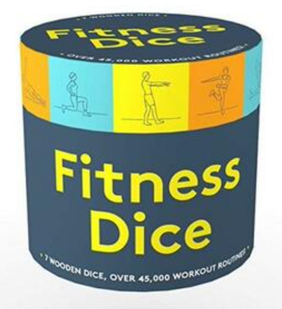 Fitness Dice (7 Wooden Dice, Over 45,000 Workout Routines) (Miniature Edition)
