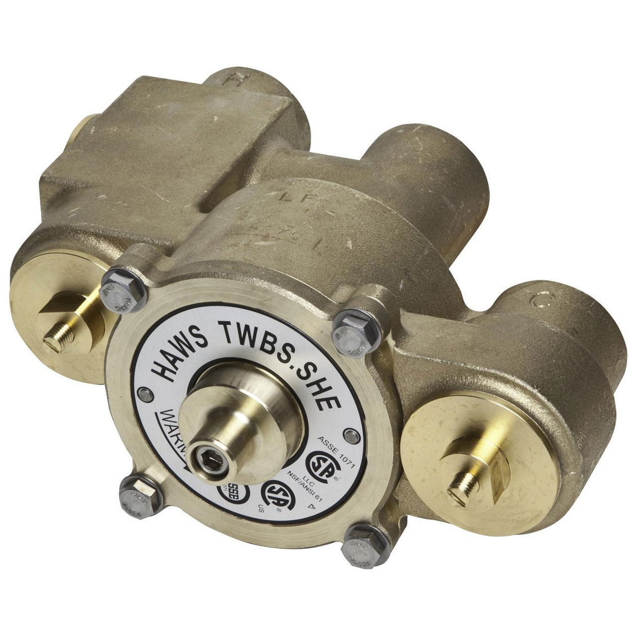 Haws TWBS.SHE Lead-Free Thermostatic Mixing Emergency Valve, 74 gpm Flow Rate