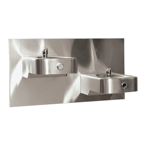 Wall Mount ADA Touchless/Push Button Dual Fountain - Model: 1117LNHO