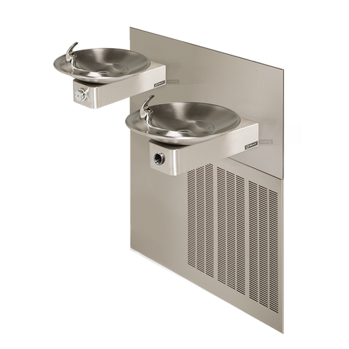 Chilled Wall Mount ADA Touchless/Push Button Dual Fountain - Model: H1011.8HO