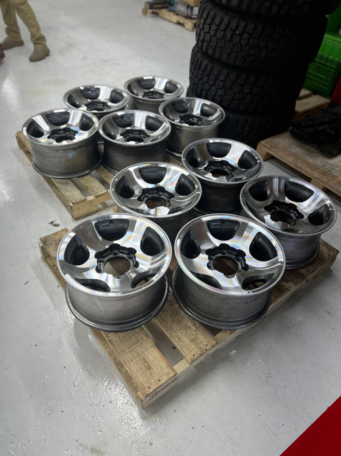 OEM 80 Series Land Cruiser Aluminum Wheel Restored Kit