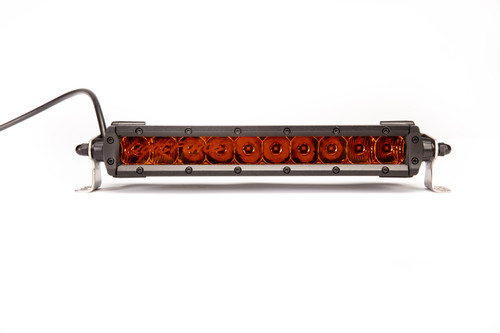 LightForce SINGLE BLACK LED BARS 10" COMBO BEAM - AMBER