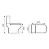 Option 600 Close Coupled Pan, Cistern and Soft Close Seat