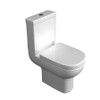 Studio Close Coupled WC Pan, Cistern and Soft Close Seat 