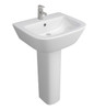 Project Square 1 Tap Hole Basin and Pedestal 