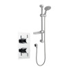 Thermostatic Concealed Shower with Adjustable Slide Rail Kit 