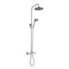 Plan Option 7 Thermostatic Exposed Bar Shower with Overhead Drencher and Sliding Handrail