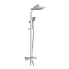  Pure Option 5 Shower Thermostatic Exposed Bar Shower with Overhead Drencher and Sliding Handset
