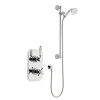 Klassique Option 1 Shower Thermostatic Concealed Shower with Adjustable Slide Rail Kit