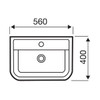  Options 600 550mm 1 Tap Hole  Basin and Pedestal 