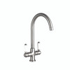  Traditional Kitchen Sink Mixer Tap 16 (brushed steel) 
