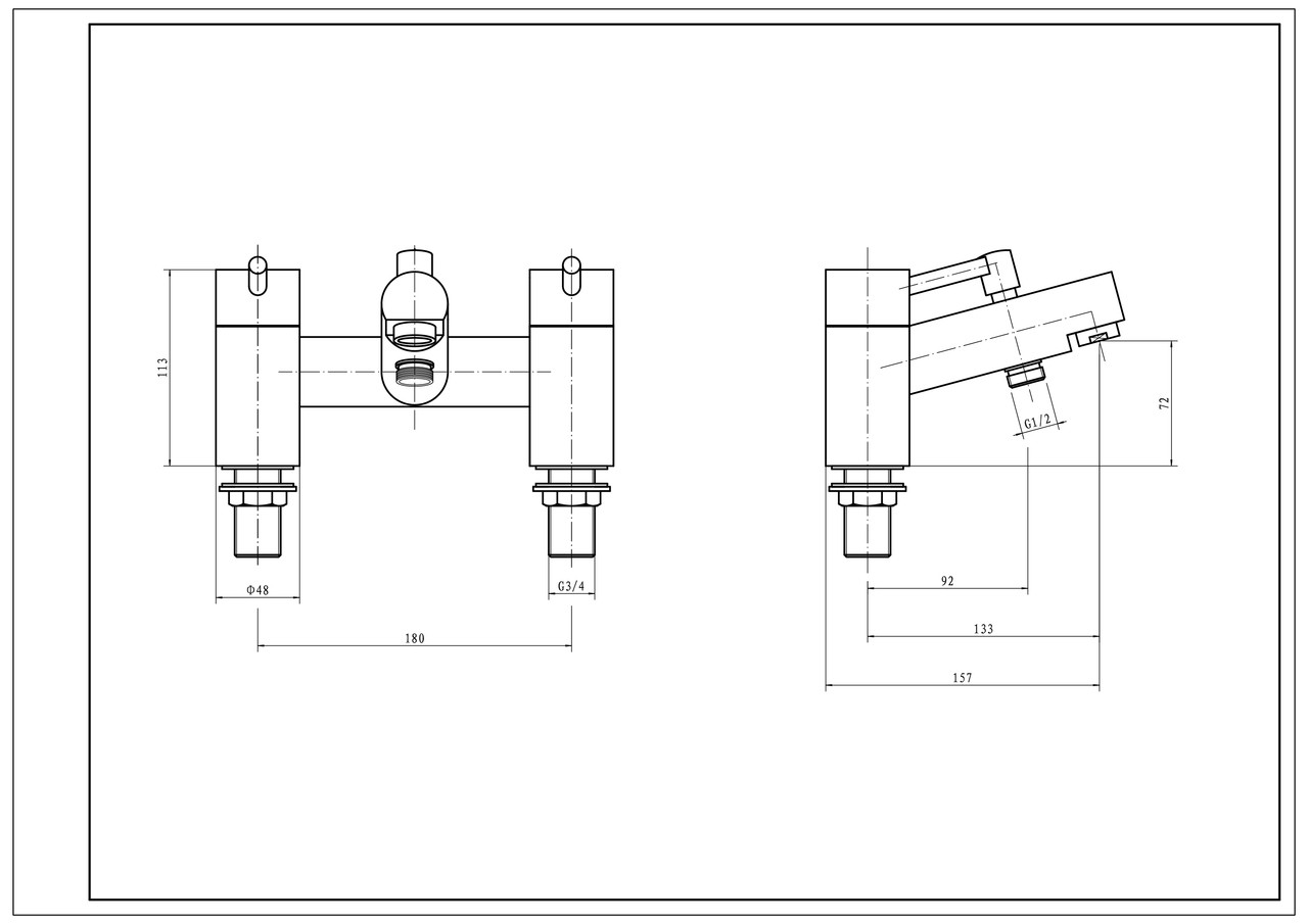 Plan Collection Bath Filler - Plumbing & Bathrooms UK