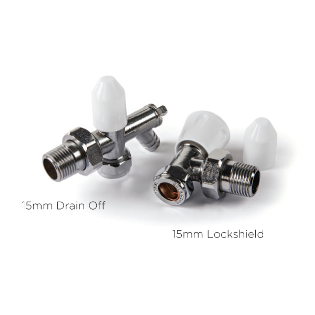 15mm Lockshield (with and without drain off) Plumbing & Bathrooms UK